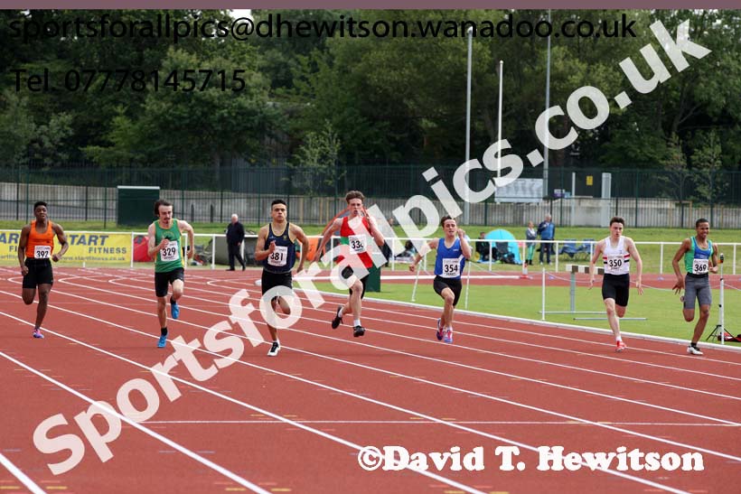 Under-17 mens 200 metres. Photo: David T. Hewitson/Sports for All Pics